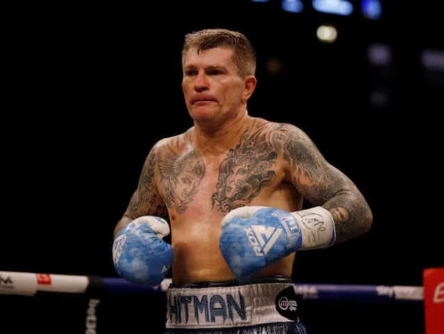ricky hatton during his fight against marco antonio barrera in 2022 photo reuters