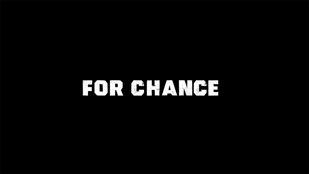 White writing on a black background that reads 'For Chance' in Gen V season 2