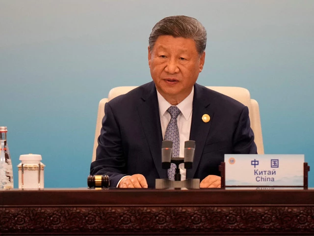 chinese president xi jinping delivers a speech during the shanghai cooperation organization sco summit 2025 at the meijiang convention and exhibition centre in tianjin on september 1 2025 photo afp
