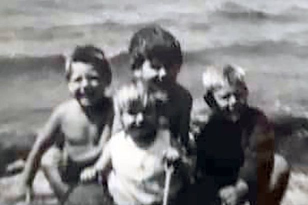 Cheryl Grimmer with her brothers