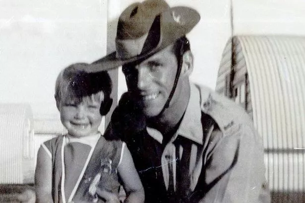 Cheryl Grimmer with her dad John