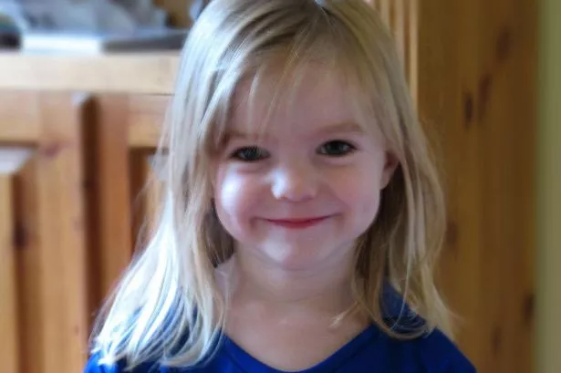 Undated file handout photo issued by Everton Football Club of Madeleine McCann in an Everton Football shirt.