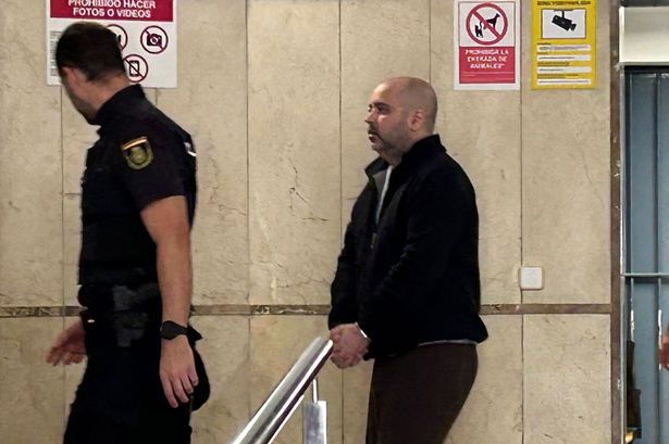 Javier S arriving in court