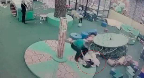 A photo of the incident