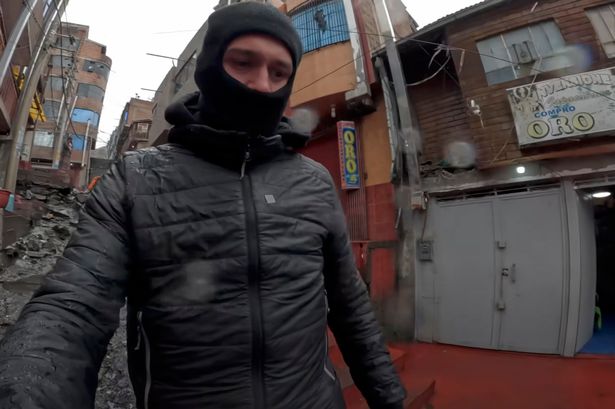 zazza walking the streets in La Rinconada