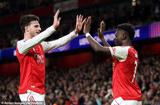 Arsenal beat Olympiakos 2-0 in the Champions League on Wednesday night at the Emirates