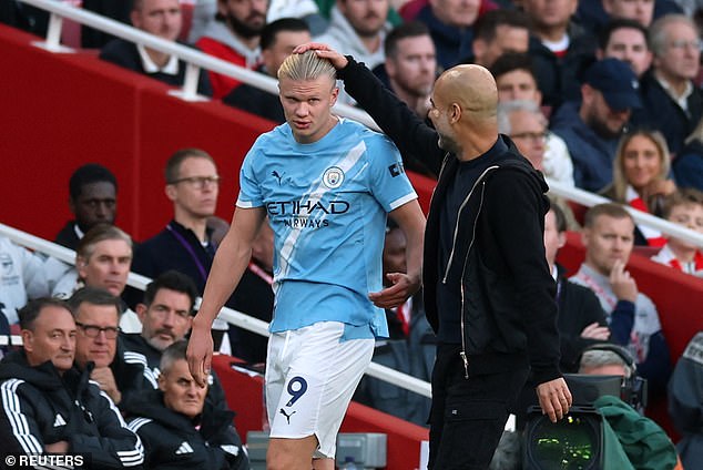 Pep Guardiola has told Erling Haaland he would like him to keep his fury aimed at the Manchester City team private