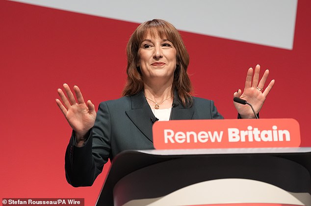 Hands up: S&P Global said its index of private sector output fell from 53.5 in August to just 50.1 in September, which will be a blow to Rachel Reeves