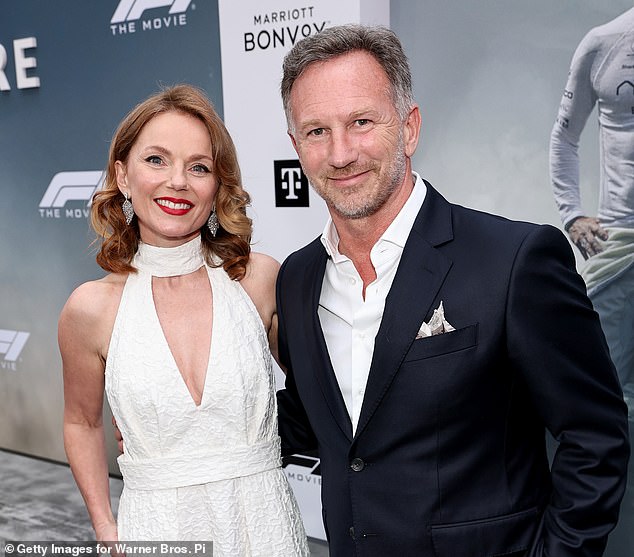 Christian Horner, pictured with his wife Geri Halliwell, wants to return to work in Formula One