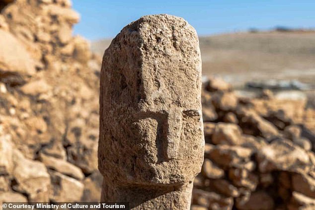 Archaeologists believe the carving may be the first known human face etched in stone