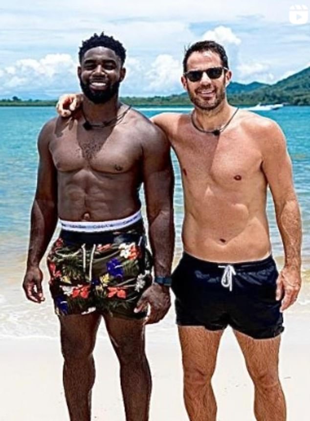 Micah Richards showed off his impressive physique a couple of years ago alongside Jamie Redknapp on A League of Their Own