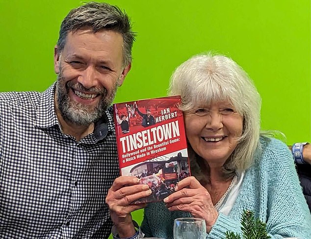Pictured with Jilly Cooper at Forest Green Rovers