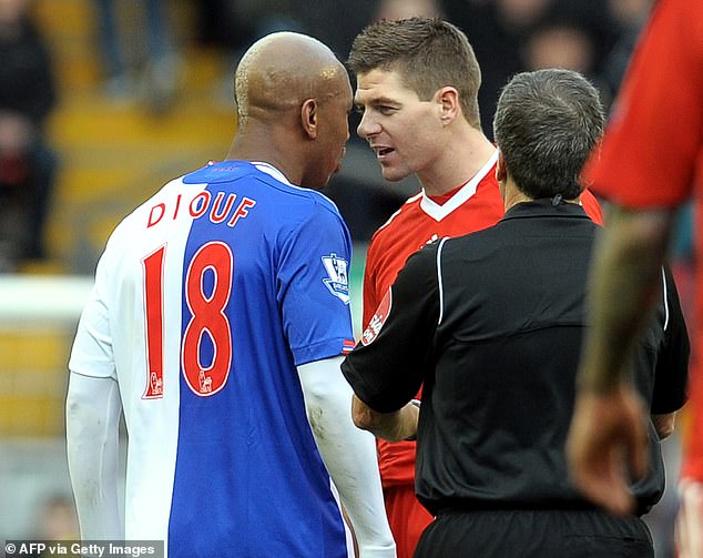 Steven Gerrard has reignited his feud with former team-mate El-Hadj Diouf as he hit out at Liverpool