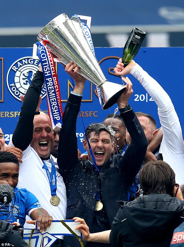 Steven Gerrard won the Scottish Premiership during his time as Rangers manager