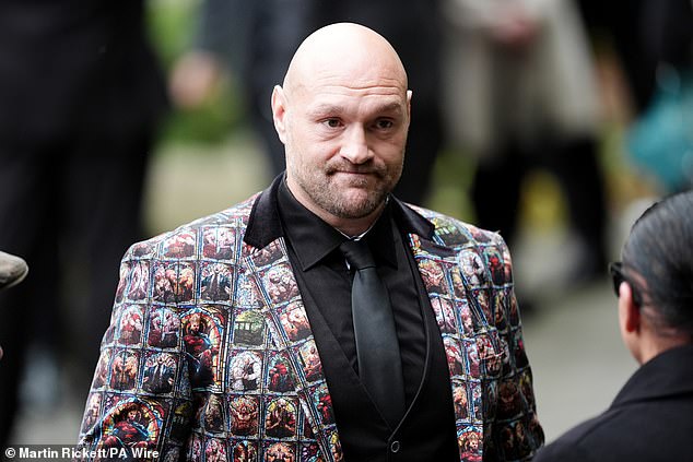 Tyson Fury arrived for Ricky Hatton