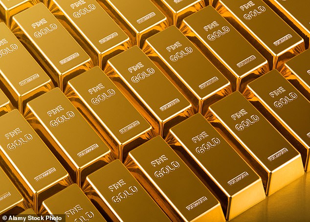 Gold rush: The price reached a record $4,040 an ounce, soaring 52 per cent since the start of the year and by 250 per cent over the past decade