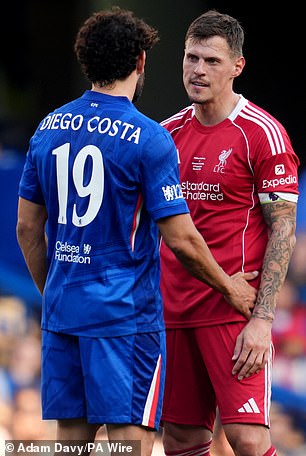 Costa and Skrtel discussed a sharp tackle
