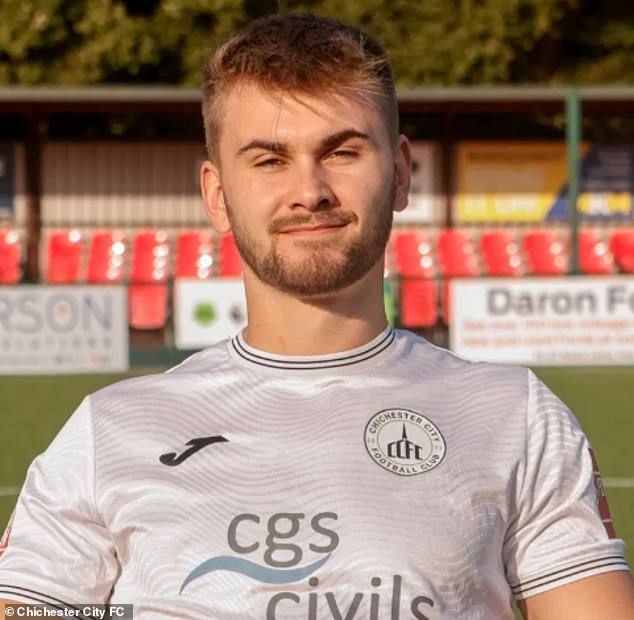 Chichester City forward Billy Vigar died at the age of just 21 after colliding into a concrete hoarding - the wall has now been demolished