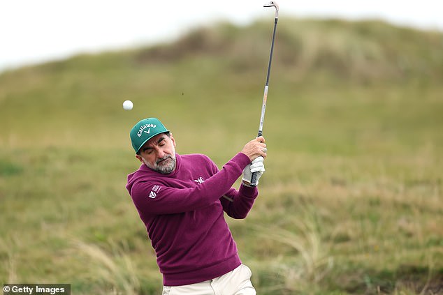 LIV boss Yasir Al-Rumayyan struggles with conditions at the Alfred Dunhill Links Championship at St Andrews, where he partnered with Patrick Reed