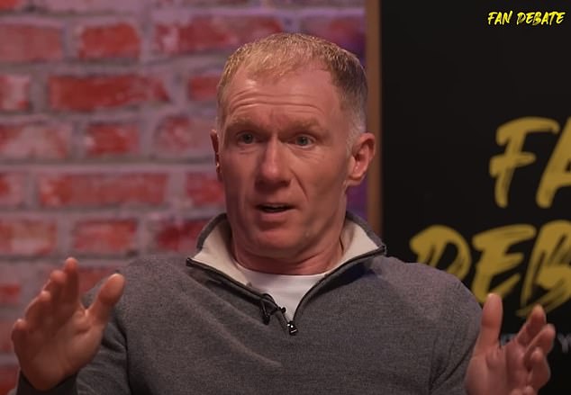 Paul Scholes named three players England have