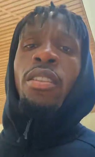 Zaha gave his version of events in a two minute rant