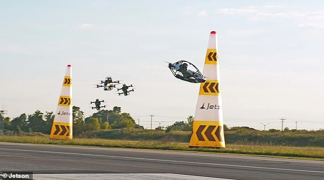 It sounds like a scene right out of the latest science-fiction blockbuster. But flying car races are now a reality, as the