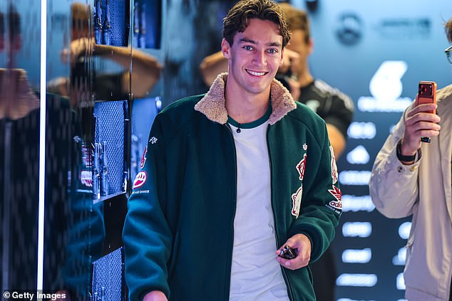 George Russell had a spring in his step as he strode around the paddock in Austin, Texas