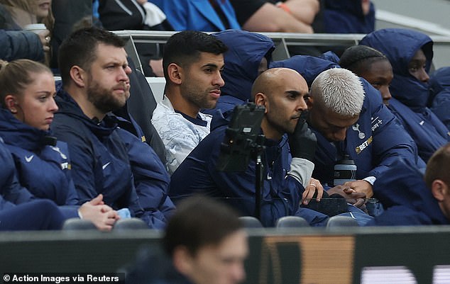 Cristian Romero was forced to sit out Tottenham