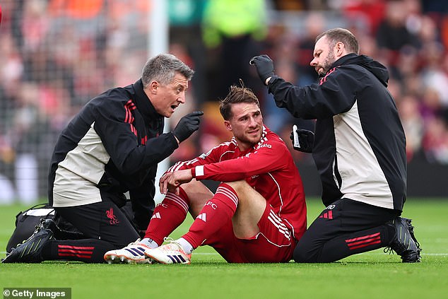 Liverpool were dealt an early setback at Anfield as Manchester United opened the scoring just 63 seconds into the match – but the goal by a head injury to Alexis Mac Allister in the build-up