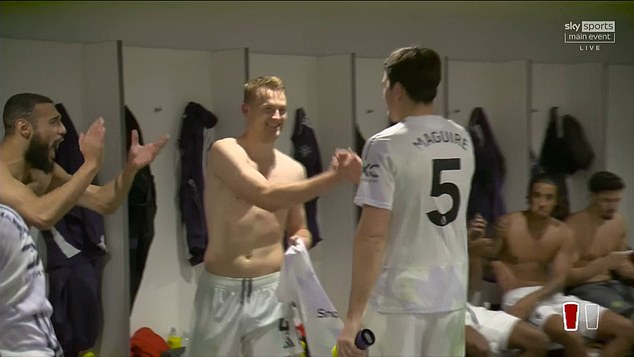 Manchester United players were full of congratulations for one another after ending their 10-year wait for a Premier League win at Anfield