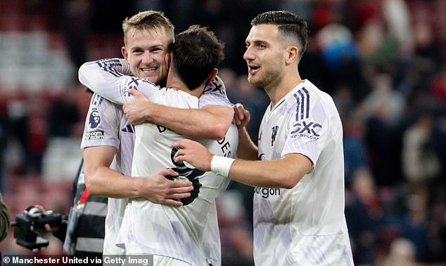 Manchester United star Matthijs de Ligt (left) has revealed that his side deliberately targeted Liverpool