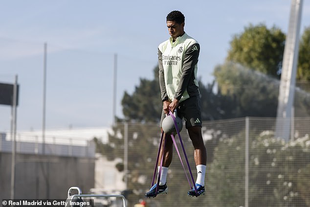 A photograph of Jude Bellingham performing an unusual training drill at Real Madrid went viral last Wednesday - after the LaLiga club shared it to their official Instagram account