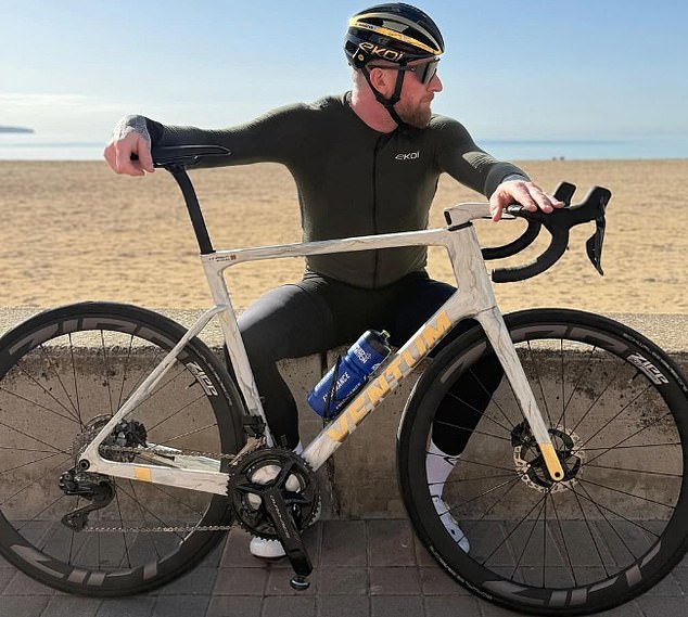 Sir Bradley Wiggins, pictured recently on a seaside bike ride, has written at length about his career and personal turmoil in his new autobiography