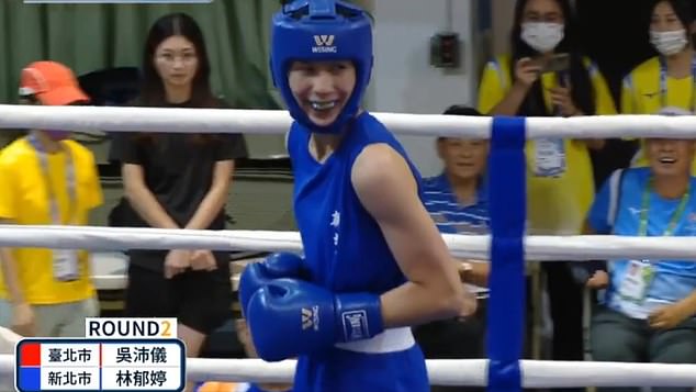 Olympic gender-row boxer Lin Yu-ting smirked when Wu Peiyi walked away mid-fight