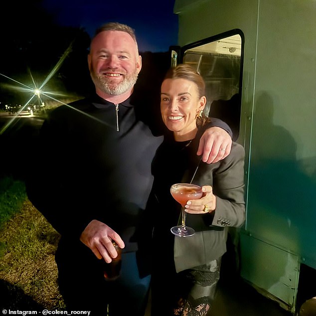 Coleen Rooney shared a photo of a night out with husband Wayne as he turned 40