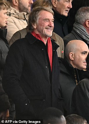 Ratcliffe was in town to watch Man United rise to fourth