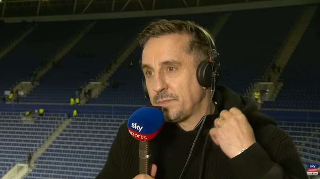 Gary Neville believes that Arsenal can clinch the Premier League title with around 85 points