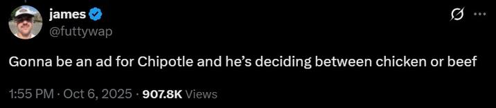 A tweet. The tweet reads,