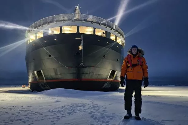 Chris on his travels to the Northern Pole of inaccessability
