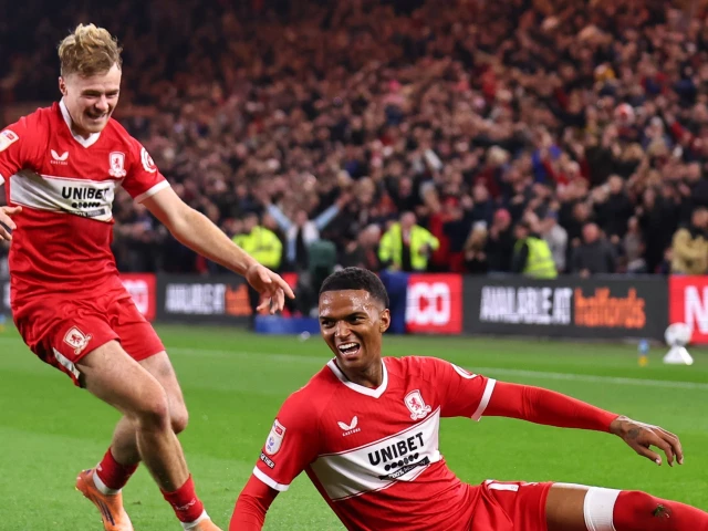 middlesbrough returned to the top of the english championship with a hard fought 2 1 win over ipswich photo x champchatpod24