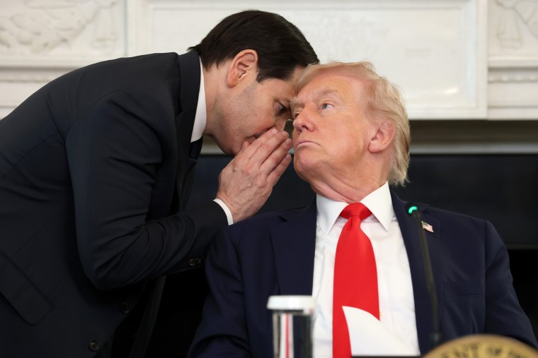 Image: President Donald Trump Holds Roundtable Discussion At The White House On Antifa marco rubio