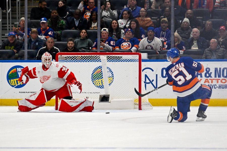 NHL: Detroit Red Wings at New York Islanders