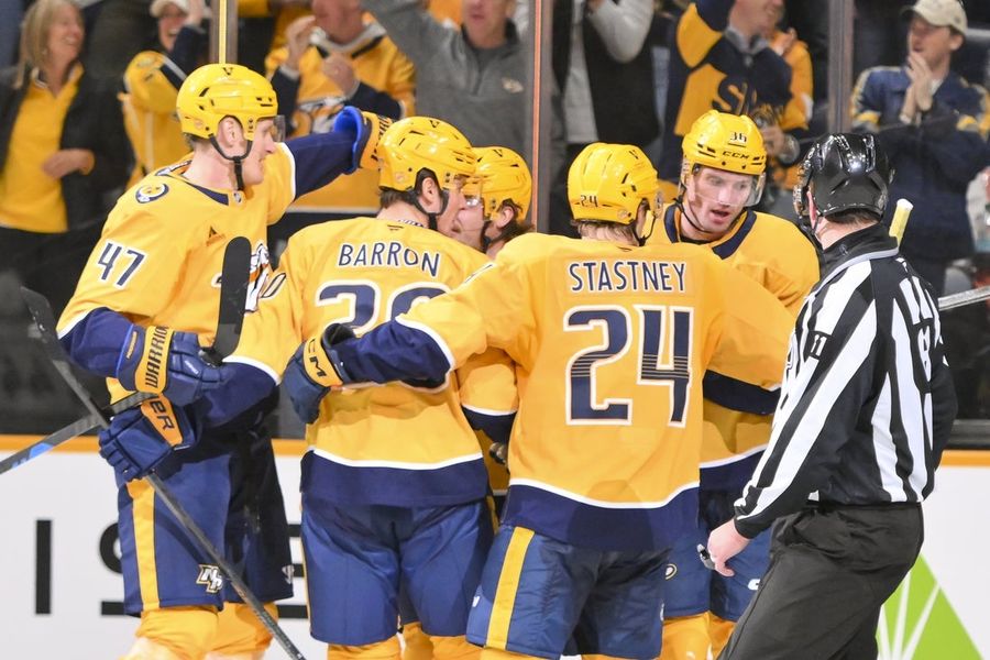 NHL: Vancouver Canucks at Nashville Predators