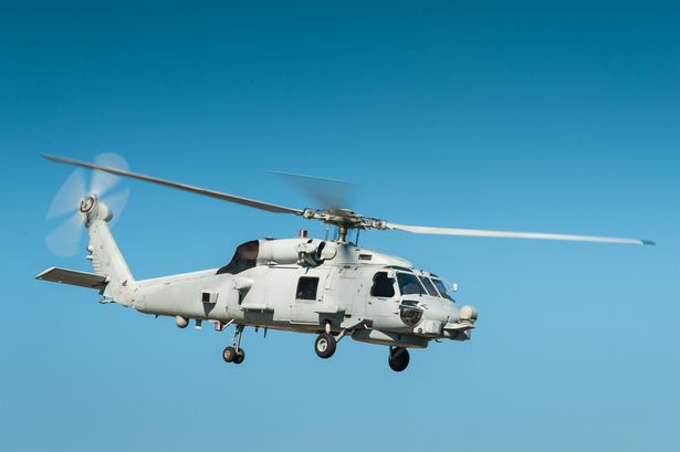 A U.S. Navy MH-60R Sea Hawk helicopter went down in the waters of the South China Sea