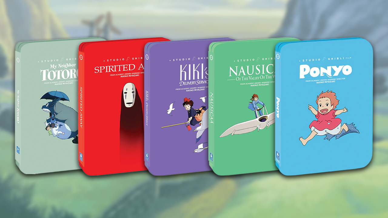 Studio Ghibli Steelbook Editions of movies written and directed by Hayao Miyazaki
