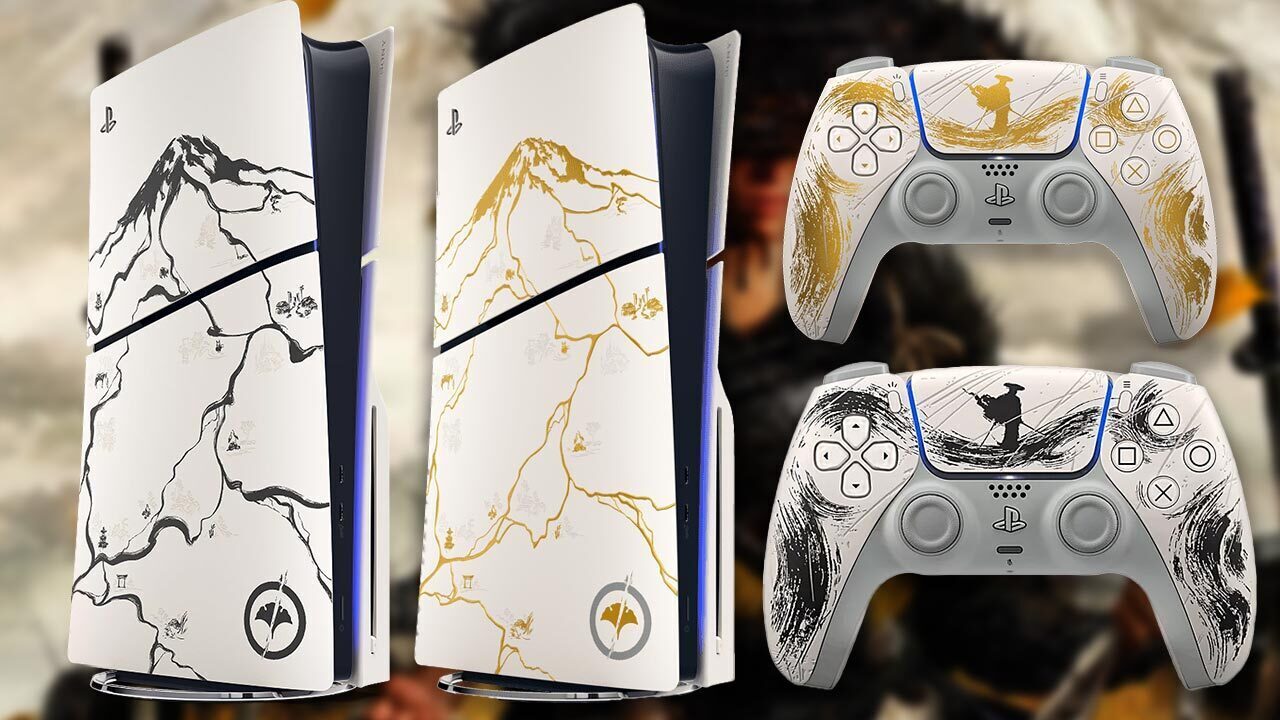 Ghost of Yotei Limited Edition PS5 Slim and DualSense Controllers