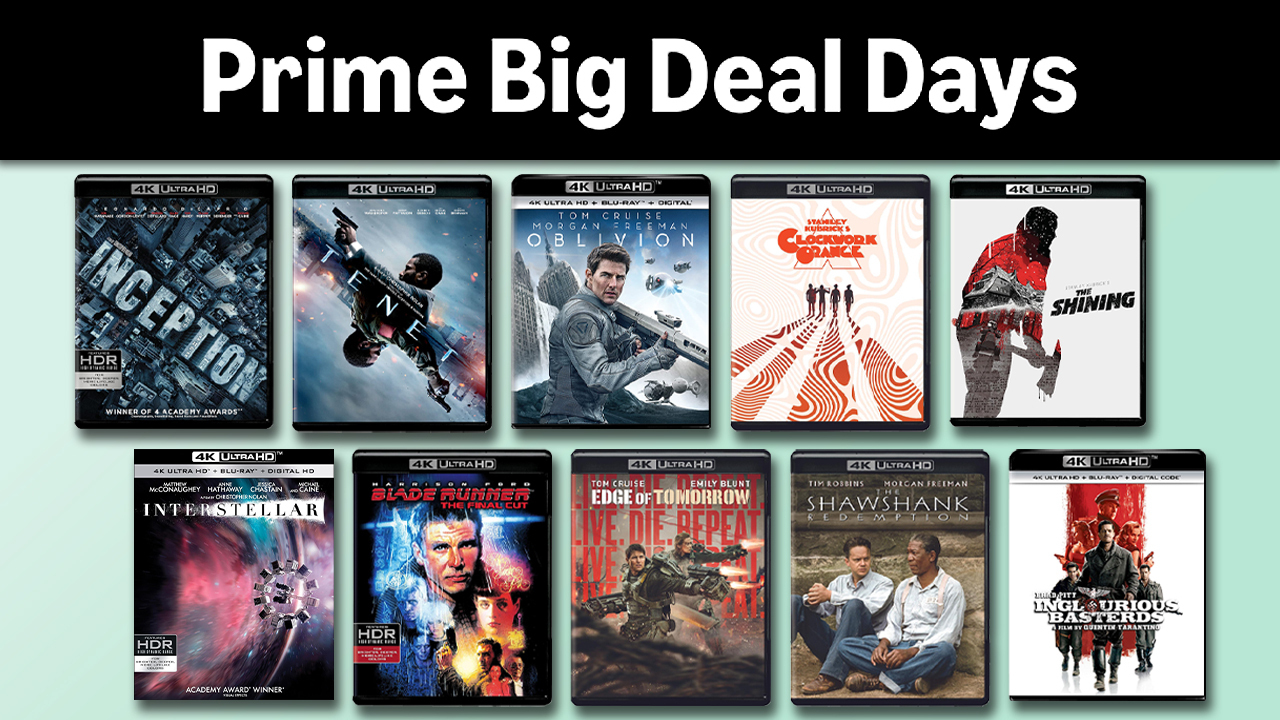 Amazon Prime Big Deal Days 4K Blu-ray deals