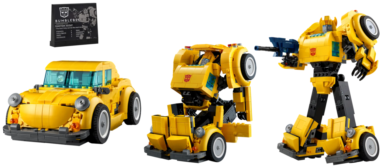 Lego Icons: Bumblebee Transformers 2-in-1 (950 pieces)