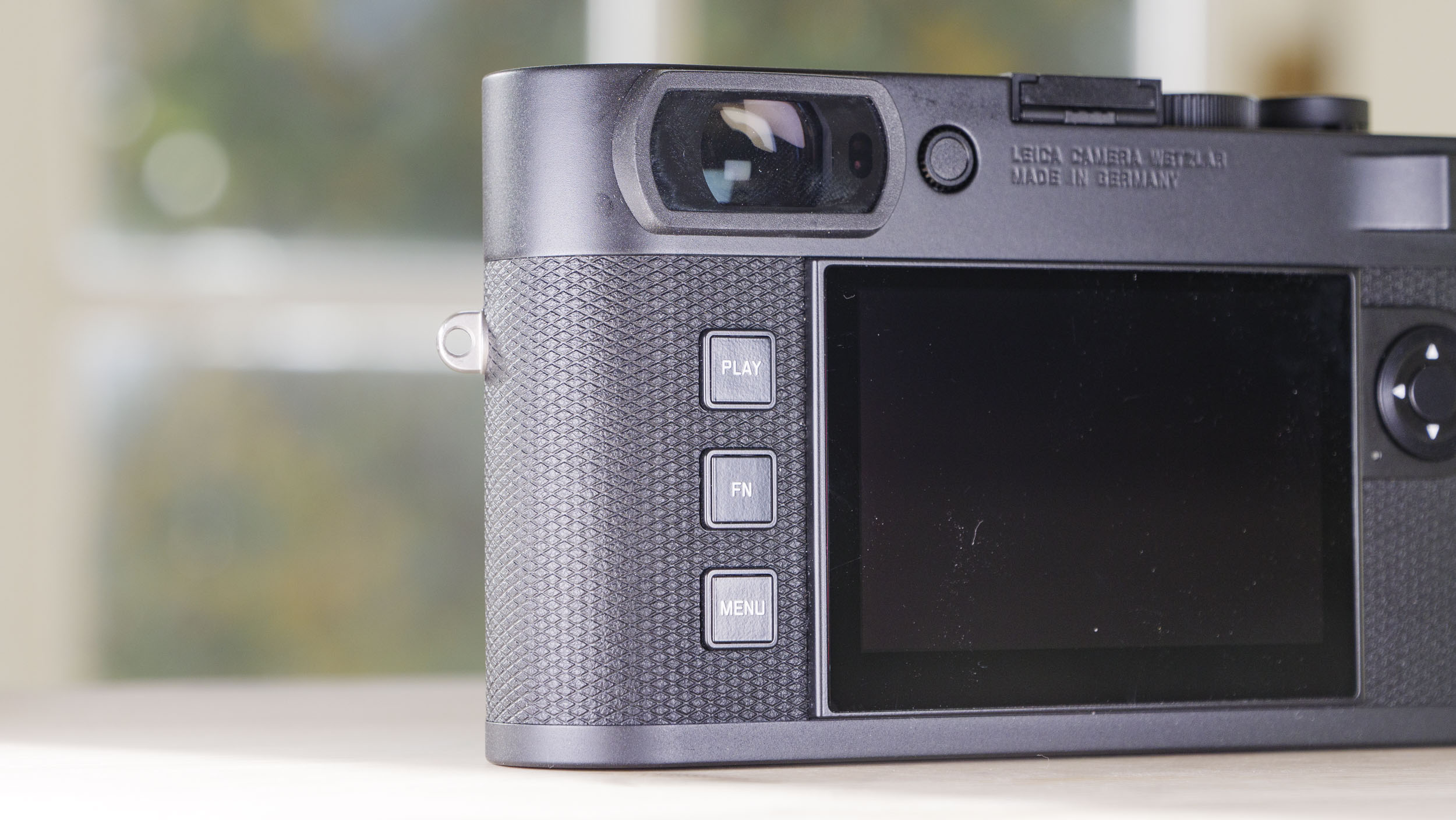 Close up of the Leica M EV1 camera