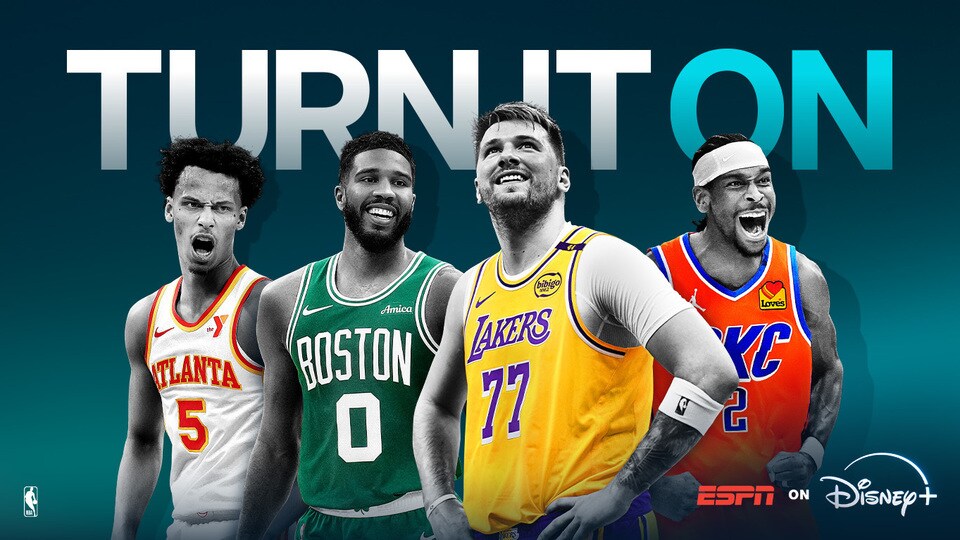 ESPN and NBA on Disney+